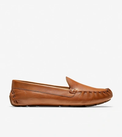 Shop Cole Haan Women's Evelyn Driver In Pecan Leather
