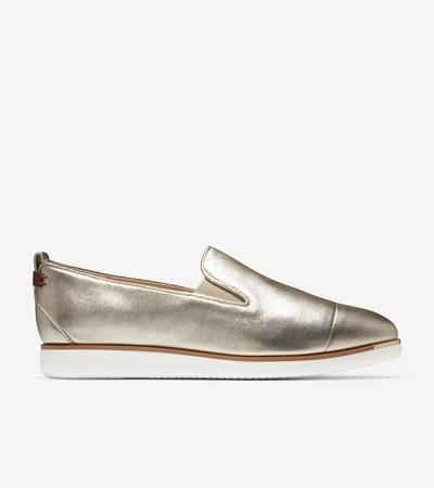 Shop Cole Haan Grand Ambition Slip-on Sneaker In Gold