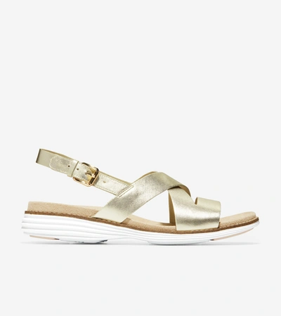 Shop Cole Haan Øriginalgrand Sandal In Gold
