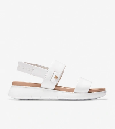 Shop Cole Haan Zerøgrand Global Double Band Sandal In White