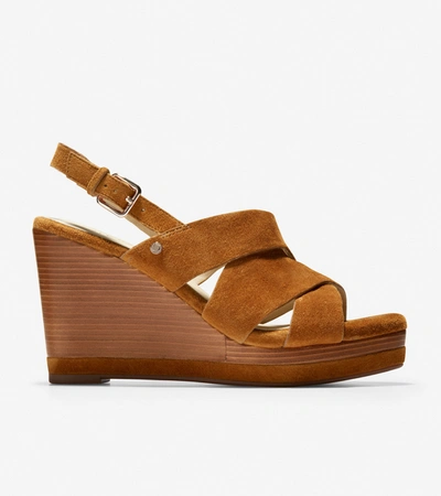 Shop Cole Haan Laci Platform Wedge Sandal In Brown