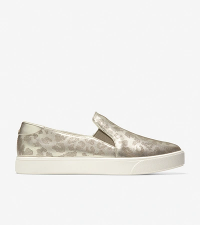 Shop Cole Haan Grandprø Spectator Slip-on Sneaker In Gold