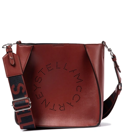 Shop Stella Mccartney Stella Logo Crossbody Bag In Red