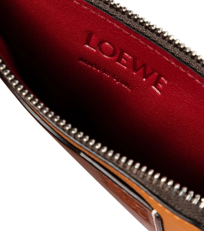 Shop Loewe Leather Cardholder In Black