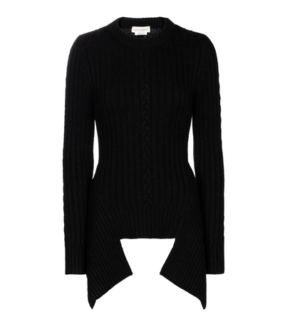 Shop Alexander Mcqueen Wool And Cashmere Sweater In Black