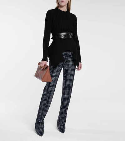 Shop Alexander Mcqueen Wool And Cashmere Sweater In Black