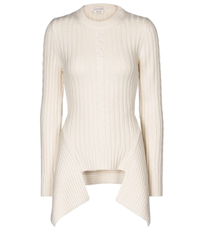 Shop Alexander Mcqueen Wool And Cashmere Sweater In White