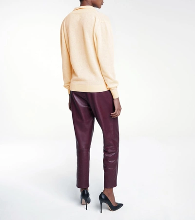 Shop Khaite Jo Cashmere-blend Sweater In Custard