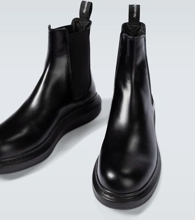 Shop Alexander Mcqueen Hybrid Chelsea Boots In Black