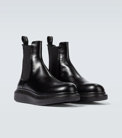 Shop Alexander Mcqueen Hybrid Chelsea Boots In Black