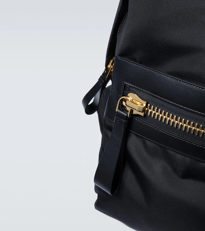 Shop Tom Ford Buckley Oversized Backpack In Black