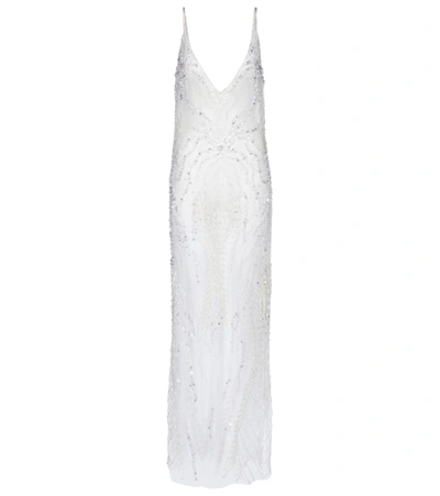 Shop Rodarte Bridal Embellished Tulle Gown In White