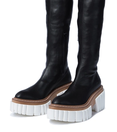 Shop Stella Mccartney Emilie Over-the-knee Boots In Black