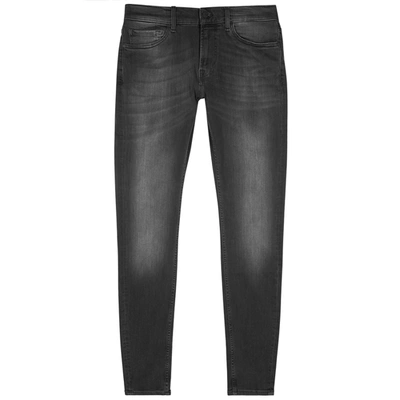 Shop 7 For All Mankind Ronnie Luxe Performance+ Tapered Jeans In Dark Grey
