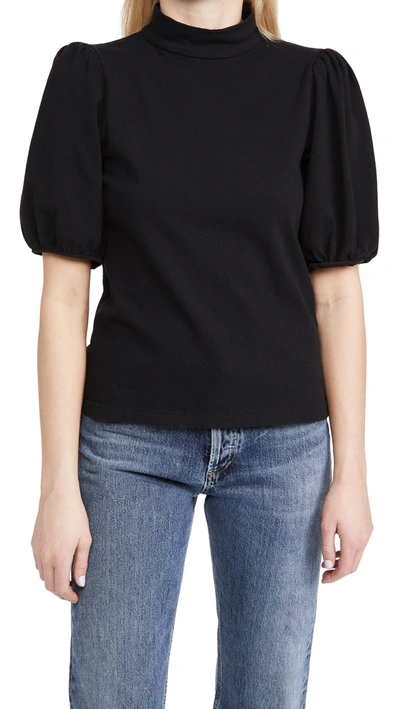 Shop Citizens Of Humanity Vivi Mock Neck Top In Black