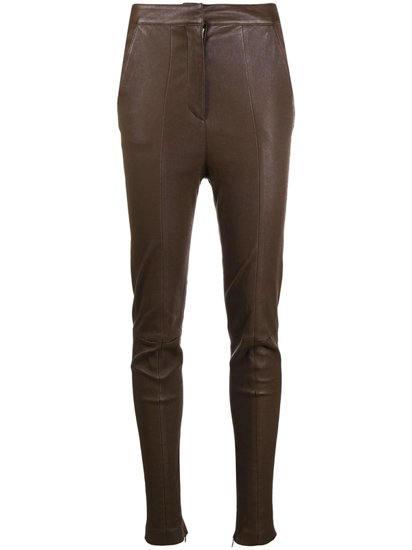 high waisted skinny trousers