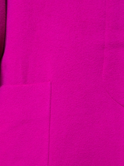 Pre-owned Celine Concealed Fastening Knee-length Coat In Purple