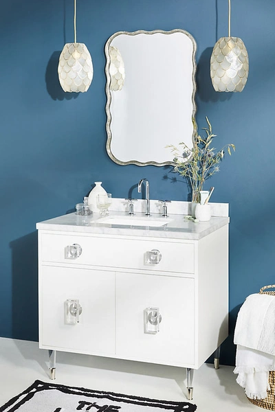 Shop Tracey Boyd Lacquered Regency Single Bathroom Vanity In Grey