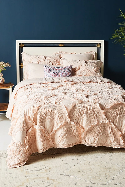 Shop Anthropologie Rivulets Quilt By  In Orange Size Q Top/bed