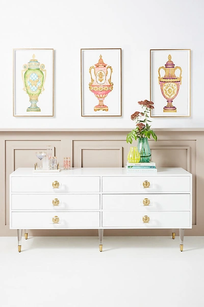 Shop Tracey Boyd Lacquered Regency Six-drawer Dresser In White