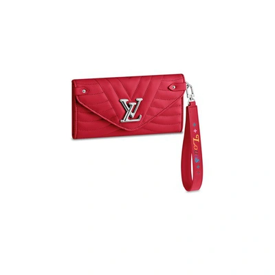 Shop Louis Vuitton New Wave Long Wallet In Rouge