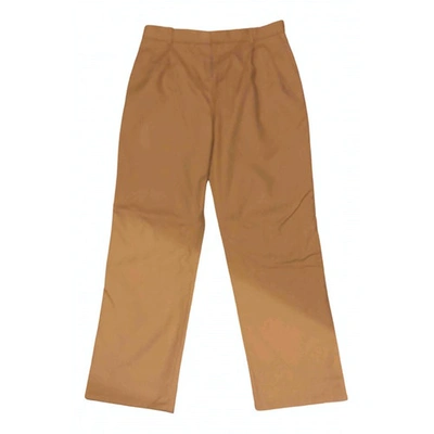 Pre-owned Calvin Klein 205w39nyc Trousers In Beige