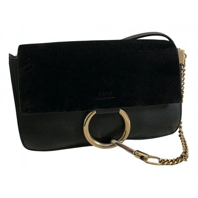 Pre-owned Chloé Faye Black Leather Handbag