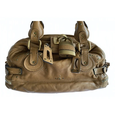 Pre-owned Chloé Paddington Camel Leather Handbag