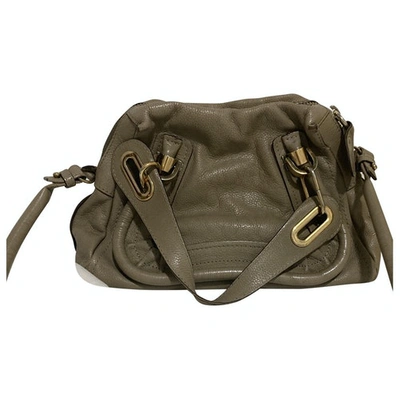 Pre-owned Chloé Paraty Beige Leather Handbag