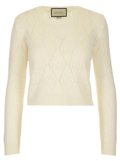 Shop Gucci Women's White Sweater