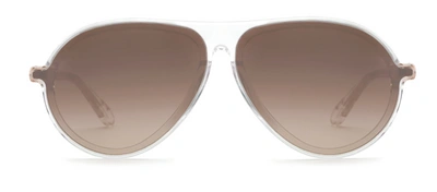 Shop Krewe Ponce Crystal Aviator Sunglasses
