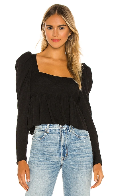 Shop Afrm Hough Top In Noir