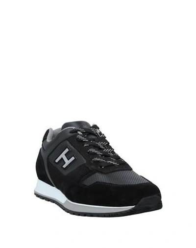 Shop Hogan Man Sneakers Black Size 9 Soft Leather