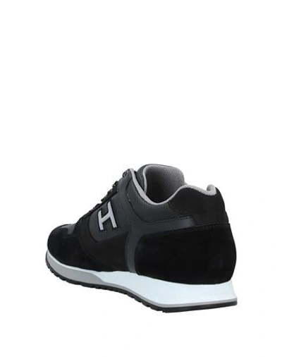 Shop Hogan Man Sneakers Black Size 9 Soft Leather