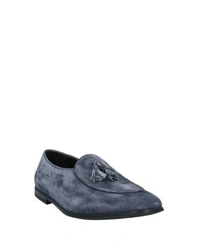 Shop Ortigni Loafers In Slate Blue