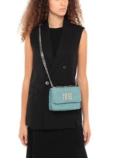 Shop Mia Bag Shoulder Bag In Turquoise