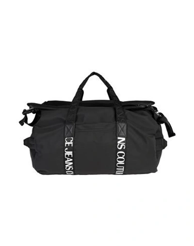 Shop Versace Jeans Couture Duffel Bags In Black