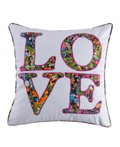 Shop Levtex Love Decorative Pillow, 20" X 20" In Multi