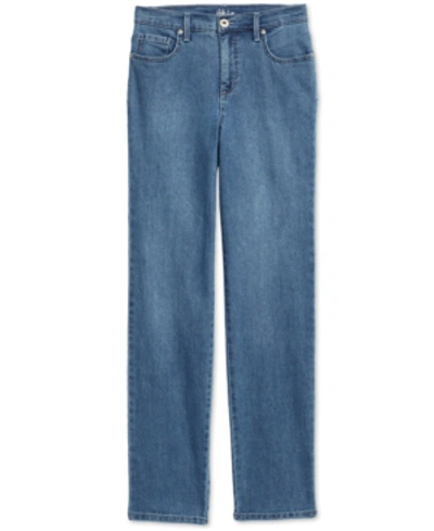 Shop Style & Co Tummy-control Straight-leg Jeans, Created For Macy's In Craft