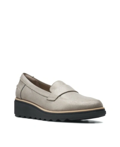Shop Clarks Collection Women's Sharon Gracie Loafers Women's Shoes In Gray Textile