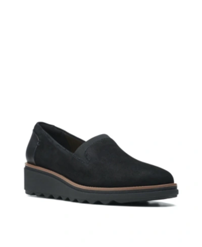 Clarks Women's Collection Sharon Dolly Shoes Women's Shoes In Black Suede