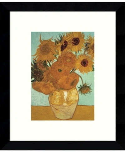 Shop Amanti Art Sunflowers On Blue, 1888 Framed Art Print