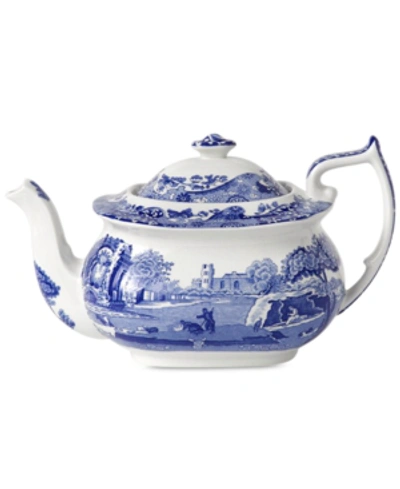 Spode Blue Italian Teapot In Blue Italian
