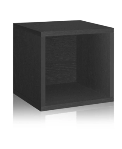 Shop Way Basics Eco Stackable Storage Cube And Cubby Organizer In Black