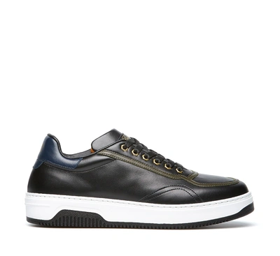 Shop Barracuda Sneaker In Nero/loden/blu/cuoio