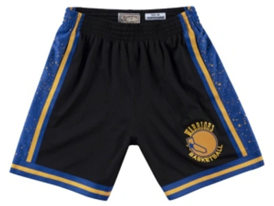 Shop Mitchell & Ness Golden State Warriors Men's Rings Shorts In Black