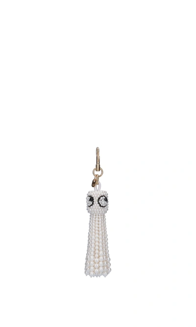 Shop Anya Hindmarch Keyring In White