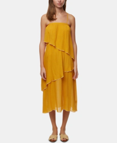 Shop O'neill Juniors' Tiered Maxi Dress In Sunflower