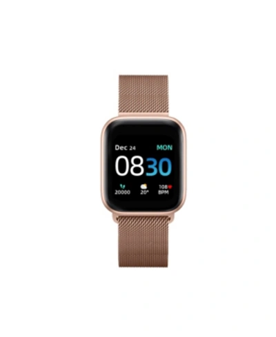 Shop Itouch Air 3 Unisex Heart Rate Rose Gold Mesh Strap Smart Watch 40mm