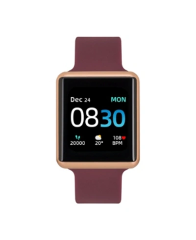 Shop Itouch Air 3 Unisex Heart Rate Merlot Strap Smart Watch 40mm
